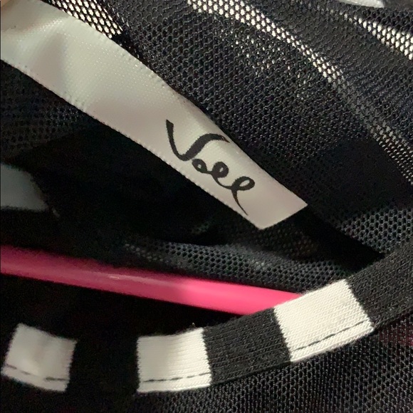 Black and White Striped Mini Dress Size M - Picture 7 of 8